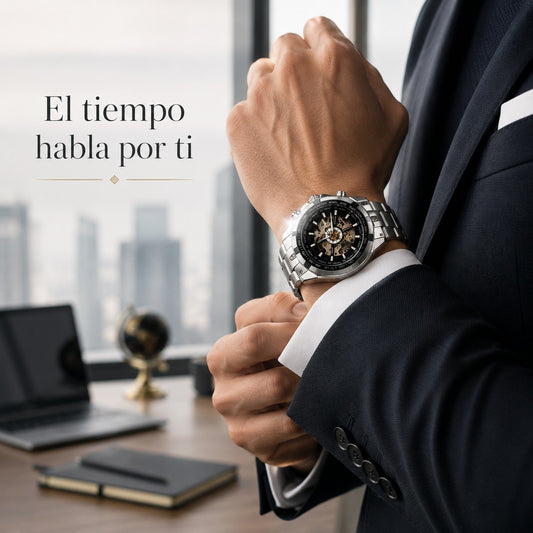 RELOJ WINNER AUTOMATICO EN ACERO TOP